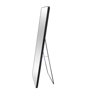 Ambachtelijk Spiegel Zwart Standing Curved